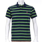 Ralph Lauren（ラルフローレン） MNBLKNIM1I10103／D84GRN STRIPE／XL ポロシャツ半袖