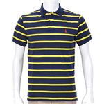 Ralph Lauren（ラルフローレン） MNBLKNIM1I10103／F03YEL STRIPE／L ポロシャツ半袖