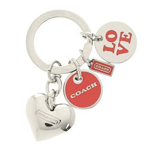 COACH（コーチ） 68751／SV／RD キーリング