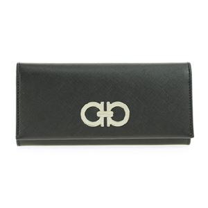 Salvatore Ferragamo（フェラガモ） B481 PEBBLE／BLK 長財布