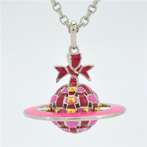 Vivienne Westwood(ヴィヴィアン・ウエストウッド) RIBBON BAS 3D ORB P/SS/PNK ネックレス