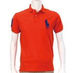 Ralph Lauren（ラルフローレン） MNBLKNIM1A10045／B92ORANGE／XXL ポロシャツ半袖