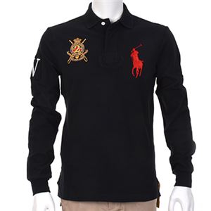 Ralph Lauren（ラルフローレン） MNBLKNIM1H10026／B10BLACK／XL ポロシャツ長袖