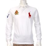 Ralph Lauren（ラルフローレン） MNBLKNIM1H10026／E86WHITE／S ポロシャツ長袖