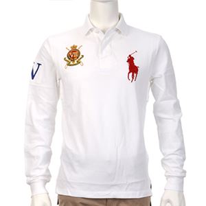 Ralph Lauren（ラルフローレン） MNBLKNIM1H10026／E86WHITE／XL ポロシャツ長袖