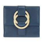 BVLGARI（ブルガリ） 33357 CALF／BLU ダブルホック財布