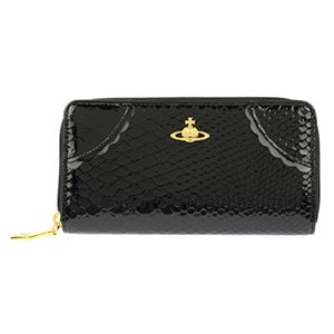 Vivienne Westwood（ヴィヴィアン・ウエストウッド） 5140V-FRILLY SNAKE／BLK 長財布