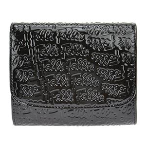 FOLLI FOLLIE （フォリフォリ） WA0L026SK／BLK 二つ折り財布