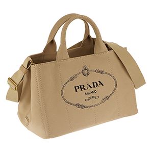 Prada （プラダ） 1BG642 CANAPA／CORDA 手提げバッグ - 拡大画像