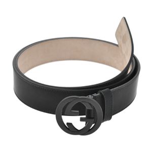 Gucci （グッチ） 368186-AF70V／1000／110 ベルト 全長 125cm長さ調節 104.5〜114.5cm