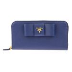 Prada （プラダ） 1M0506 S／FIOCCO／BLU 長財布