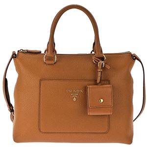 Prada (プラダ) 1BA063 V/DAI/CARAMEL 手提げバッグ