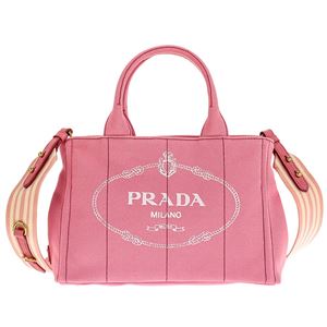 Prada （プラダ） 1BG439 CANAPA ROO／GERANIO／BIA 手提げバッグ