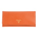 Prada （プラダ） 1M1132 S／ME／PAPAYA 長財布