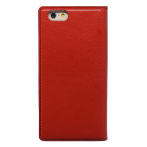 iPhone6s/6 ケース 手帳型 HANSMARE Standing Diary（ハンスマレ スタンディングダイアリー）アイフォン 2段階スタンド（red） - 拡大画像