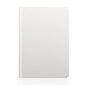 【iPad mini 3 / iPad mini 2 / iPad mini】SLG Design D5 Calf Skin Leather Diary（カーフスキンレザーダイアリー）フィルム1枚入り スタンド機能付 自動オン/オフ機能付 カードポケット（Skin white） - 拡大画像