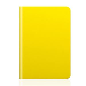 【iPad mini 3 / iPad mini 2 / iPad mini】SLG Design D5 Calf Skin Leather Diary（カーフスキンレザーダイアリー）フィルム1枚入り スタンド機能付 自動オン/オフ機能付 カードポケット（Skin yellow） - 拡大画像