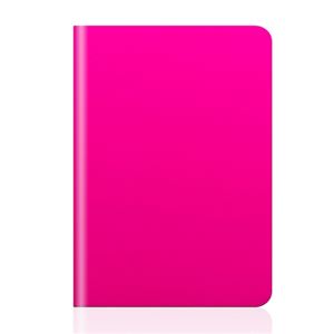 【iPad mini 3 / iPad mini 2 / iPad mini】SLG Design D5 Calf Skin Leather Diary（カーフスキンレザーダイアリー）フィルム1枚入り スタンド機能付 自動オン/オフ機能付 カードポケット（Skin pink） - 拡大画像