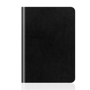 【iPad mini 3 / iPad mini 2 / iPad mini】SLG Design D5 Calf Skin Leather Diary（カーフスキンレザーダイアリー）フィルム1枚入り スタンド機能付 自動オン/オフ機能付 カードポケット（Skin black） - 拡大画像