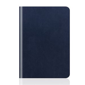 【iPad mini 3 / iPad mini 2 / iPad mini】SLG Design D5 Calf Skin Leather Diary（カーフスキンレザーダイアリー）フィルム1枚入り スタンド機能付 自動オン/オフ機能付 カードポケット（Skin navy） - 拡大画像
