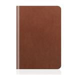 【iPad mini 3 / iPad mini 2 / iPad mini】SLG Design D5 Calf Skin Leather Diary（カーフスキンレザーダイアリー）フィルム1枚入り スタンド機能付 自動オン/オフ機能付 カードポケット（Skin Tanbrown）