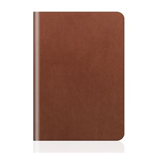 【iPad Air ケース】SLG Design D5 Calf Skin Leather Diary（カーフスキンレザーダイアリー）フィルム1枚入り スタンド機能付 自動オン/オフ機能付 カードポケット（Tanbrown） - 拡大画像