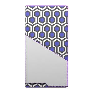 iPhone6s/6 ケース SLG Design D0 Combi Calf Skin Artificial Leather Diary（エスエルジ―デザイン D0 コンビ カーフスキンアーティフィシャルレザーダイアリー）アイフォン（ purple） - 拡大画像