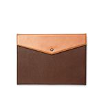 【iPad Air】ZENUS Prestige Envelope Folio（プレステージエンベロープフォリオ）スタンド機能付 本革 ハイブリッド（dark brown）