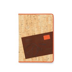 【iPad Air】ZENUS Masstige A-Cork Diary（マステージ エーコルクダイアリー）スタンド機能付 イタリアン合成皮革 ハイブリッド（orange） - 拡大画像