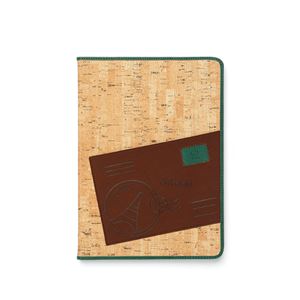 【iPad Air】ZENUS Masstige A-Cork Diary（マステージ エーコルクダイアリー）スタンド機能付 イタリアン合成皮革 ハイブリッド（green） - 拡大画像