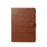 【iPad Air】ZENUS Masstige Lettering Diary（マステージ レタリングダイアリー）スタンド機能付 合成皮革 ハイブリッド（brown）