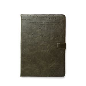 【iPad Air】ZENUS Masstige Lettering Diary（マステージ レタリングダイアリー）スタンド機能付 合成皮革 ハイブリッド（deepkhaki） - 拡大画像