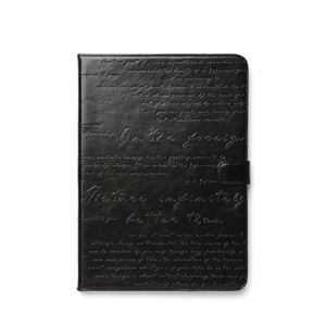 【iPad Air】ZENUS Masstige Lettering Diary（マステージ レタリングダイアリー）スタンド機能付 合成皮革 ハイブリッド（black） - 拡大画像