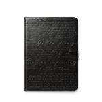 【iPad Air】ZENUS Masstige Lettering Diary（マステージ レタリングダイアリー）スタンド機能付 合成皮革 ハイブリッド（black）