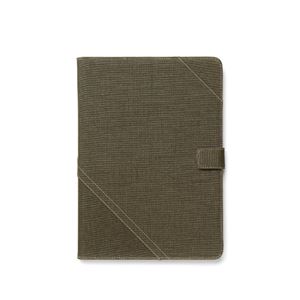 【iPad Air】ZENUS Cambridge Diary スタンド機能付 イタリアンファブリック ハイブリッド（khaki）