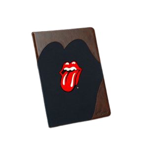 【iPad Air】ZENUS Rolling Stones Classic Tongue Cambridge Diary（ローリングストーンズ クラシックタン ケンブリッジダイアリー） ハイブリッド 自動オン・オフ機能付 スタンド機能 ボタンなし（Cambridge navy） - 拡大画像