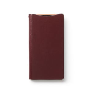 【Xperia Z2】Zenus Prestige Signature Diary （プレステージシグネチャーダイアリー） 本革 ボタンなし（wine） - 拡大画像