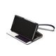 【Xperia Z2】Zenus Prestige Minimal Diary （プレステージミニマルダイアリー） サフィアーノ革 ボタンなし スタンド機能付 ストラップ付（purple） - 縮小画像3