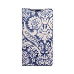 【Xperia A2/Xperia Z1f】ZENUS ★スタンド機能付★Denim Paisley Diary（デニムペイズリーダイアリー）スタンド機能付 卓上ホルダ対応 ボタンなし