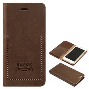 iPhone6s/6 ケース ZENUS Black Tesoro Diary(ゼヌス ブラックテソロダイアリー)アイフォン(brown) 商品画像