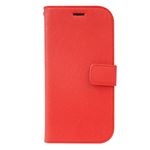 【らくらくスマートフォン3 F-06F】ZENUS Minimal Diary（ミニマルダイアリー）（red）