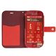 【らくらくスマートフォン3 F-06F】ZENUS Minimal Diary（ミニマルダイアリー）（red） - 縮小画像3