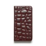 iPhone6s/6 ケース ZENUS Croco Quilting Diary（ゼヌス クロコキルティングダイアリー）アイフォン（Wine）