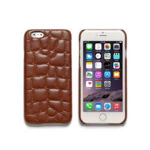 iPhone6s Plus/6 Plus ケース ZENUS Croco Quilting Bar（ゼヌス クロコキルティングバー）アイフォン（Bar Brown） - 拡大画像