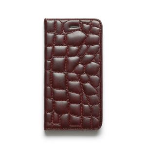 iPhone6s Plus/6 Plus ケース ZENUS Croco Quilting Diary（ゼヌス クロコキルティングダイアリー）アイフォン（Wine）