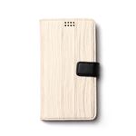 多機種対応スマートフォンマルチケース ZENUS Pleats Diary（ゼヌス プリーツダイアリー）（White）