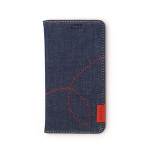 多機種対応スマートフォンマルチケース ZENUS Denim Diary（ゼヌス デニムダイアリー）（Deep Blue） - 拡大画像