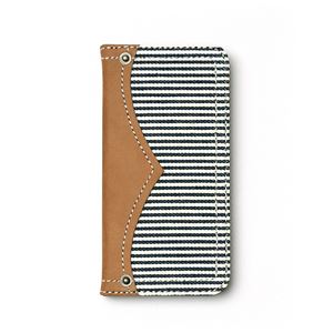 iPhone6s ケース 手帳型 ZENUS Denim Stripe Diary（ゼヌス デニムストライプダイアリー）アイフォン iPhone6（white）