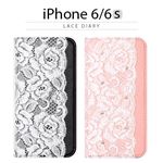 abbi iPhone6/6S Lace Diary ピンク