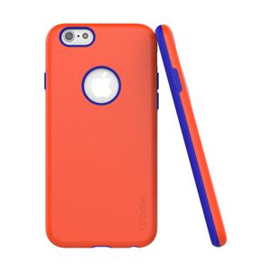 araree iPhone6 Amy Art Colors Bar オレンジ+ブルー - 拡大画像